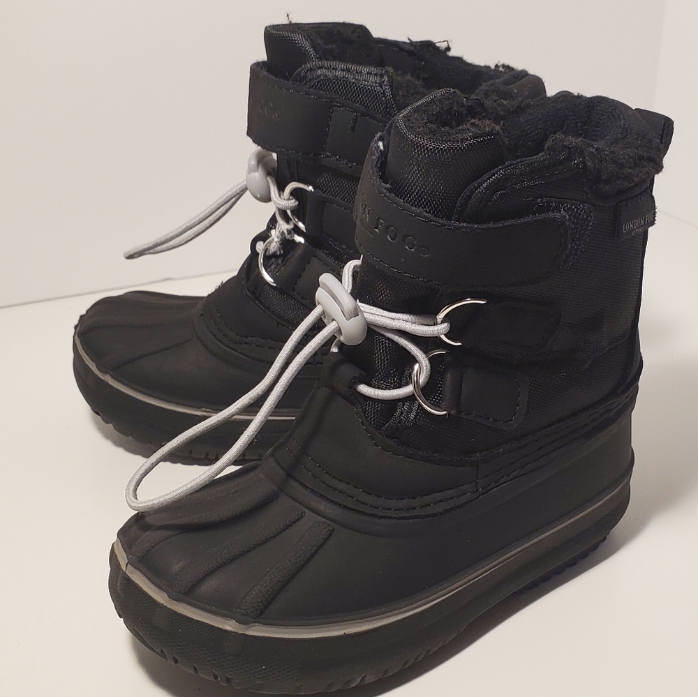 London Fog Toddler Black Winter Boots size 7